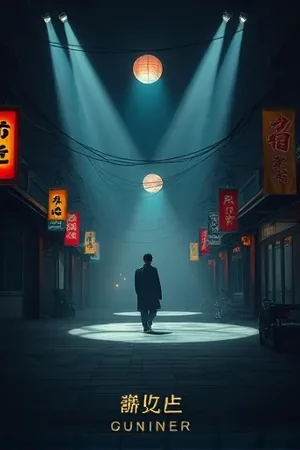 电影《海街夜航》海报，港口清晨与离岸小船